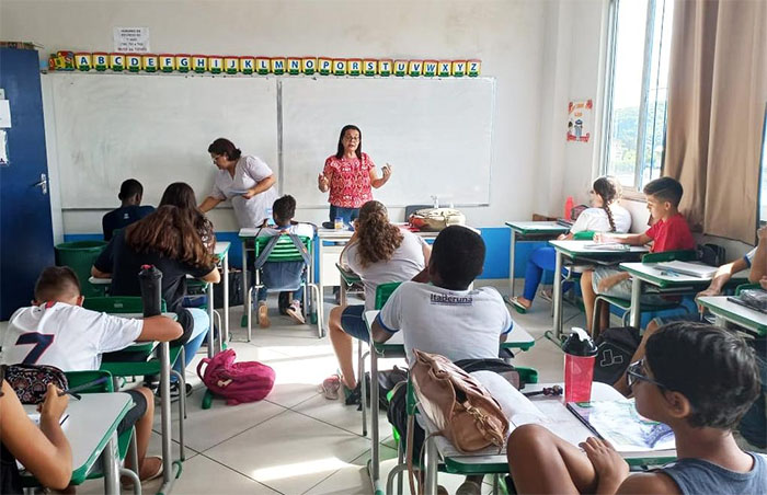 Equipe de Educação em Saúde de Itaperuna visita a Escola Sítio São Benedito
