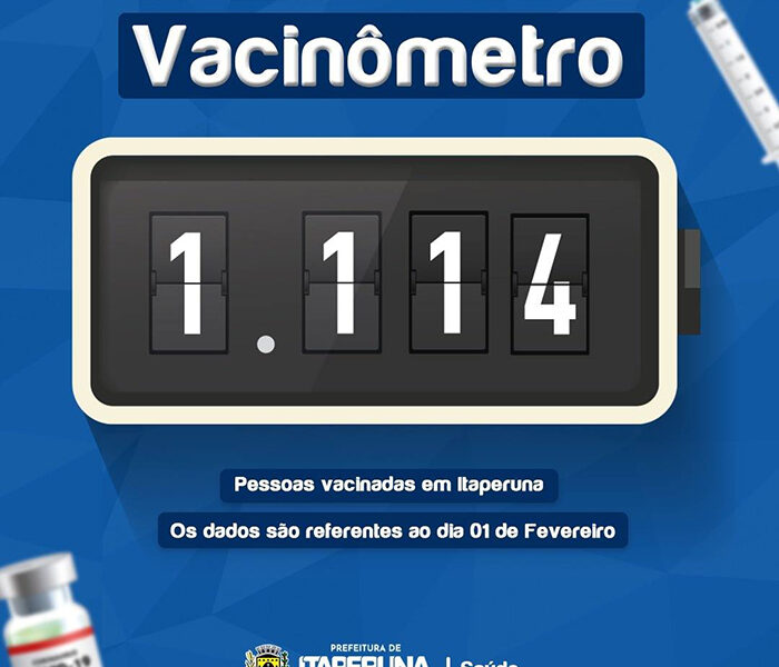 Pouco mais de 1.100 pessoas foram vacinadas contra a Covid-19 em Itaperuna