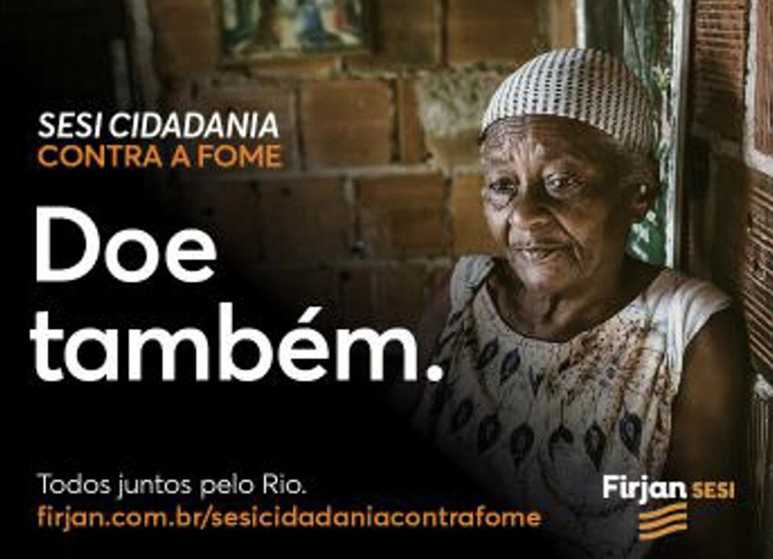 Firjan SESI lança campanha SESI Cidadania Contra a Fome