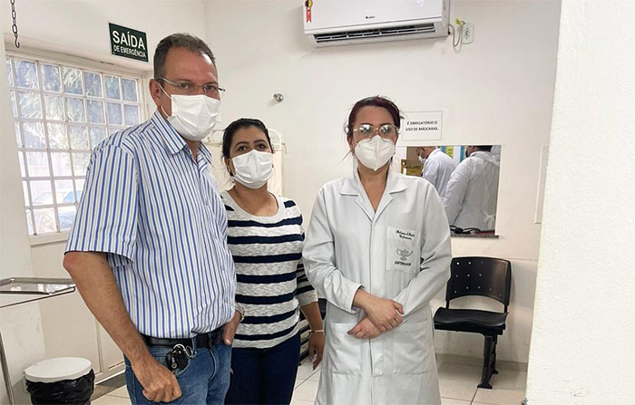 Secretário de Saúde de Itaperuna vistoria nova rede de oxigênio no P. U.