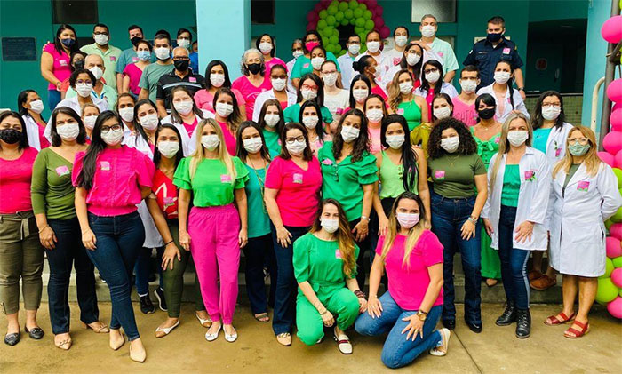 Prefeitura de Itaperuna realiza através da Secretaria Municipal de Saúde, via equipe do Centro de Saúde Dr. Raul Travassos, a Campanha ‘Outubro Rosa e Verde’