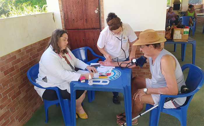 Equipe da Secretaria de Saúde de Itaperuna realiza atendimento na Zona Rural