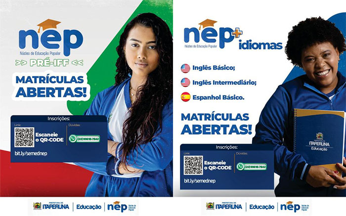 Educação: SEMED anuncia a reabertura de inscrições para cursos do NEP em Itaperuna