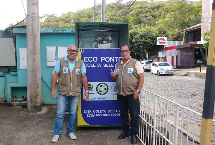 Itaperuna: ecoponto da coleta seletiva é instalado no CSRT