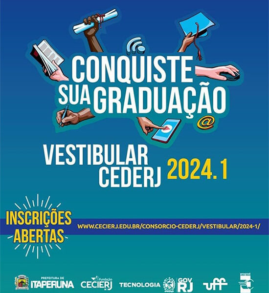 Inscrições abertas para o Vestibular Cederj 2024.1