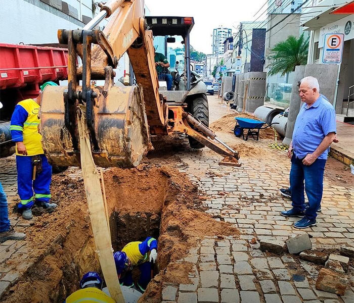 ITAPERUNA: RETORNO DAS OBRAS DE DRENAGEM URBANA E ESGOTAMENTO SANITÁRIO