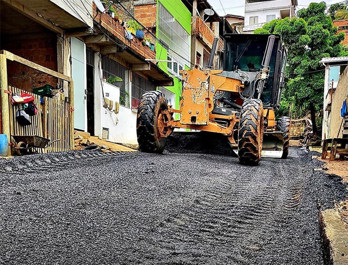 ITAPERUNA: PROGRAMA ‘ASFALTO NA RUA’ NO BAIRRO CEHAB