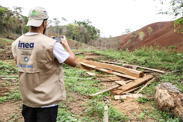 Governo do Estado embarga área desmatada de 21 hectares no Noroeste Fluminense